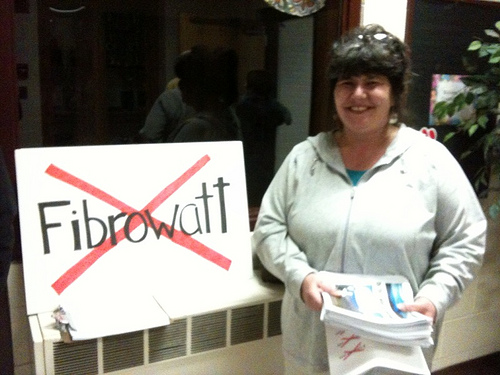 Clear Message as You Enter the Room : No Fibrowatt!